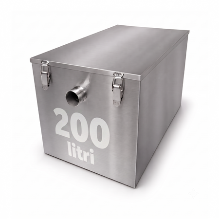 Separador de grasas de pie 200L - separador de grasas de acero inoxidable
