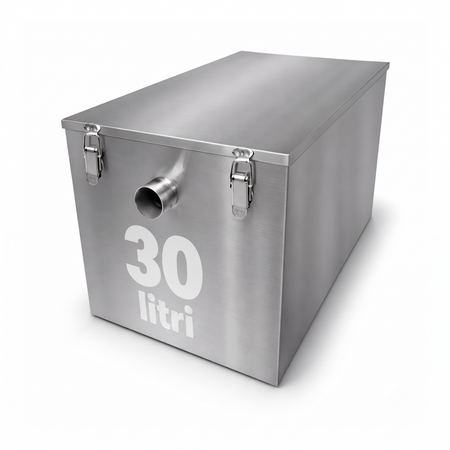 Separador de grasas bajo fregadero 30L - separador de grasas de acero inoxidable
