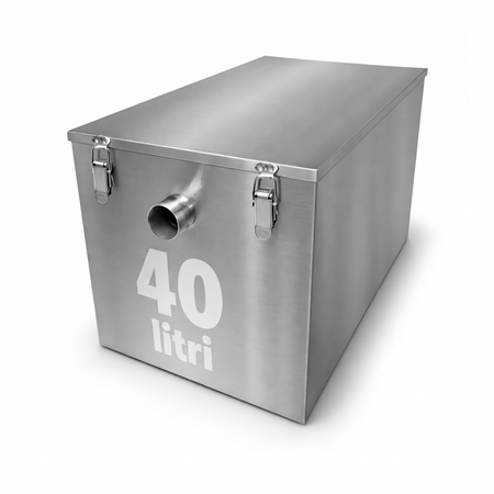 Separador de grasas bajo fregadero 40L - separador de grasas de acero inoxidable