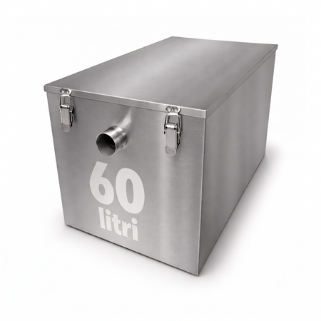 Separador de grasas bajo fregadero 60L - separador de grasas de acero inoxidable