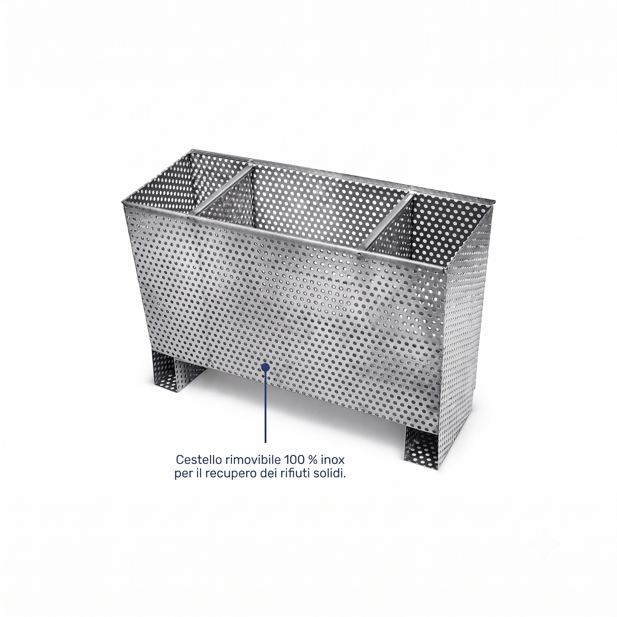 Separador de grasas bajo fregadero 70L - separador de grasas de acero inoxidable 6